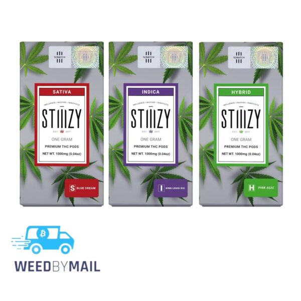 STIIIZY 1g Pod Premium THC Vape (25 Options)