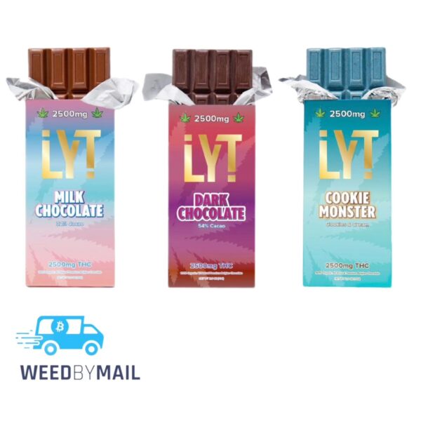 LYT Chocolate Bar 2500mg THC (1 Options)