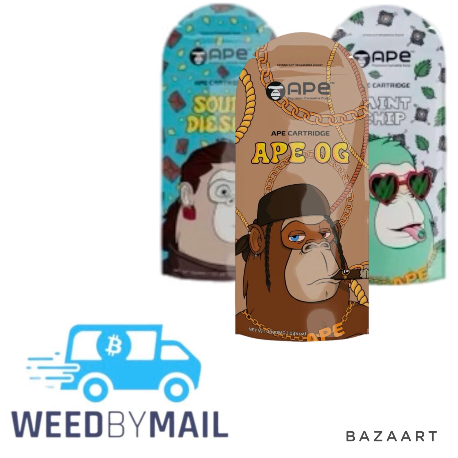 Ape Sauce 1g Cartridge (13 options) WeedByMail