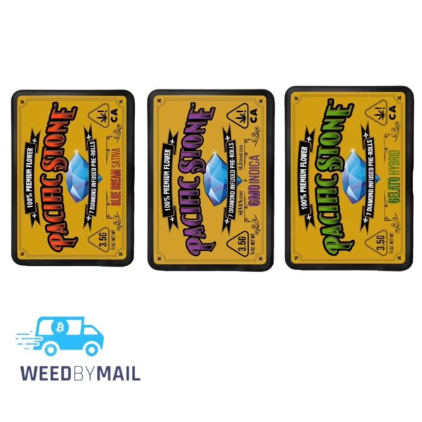 Pacific Stone Diamond Infused Pre-Rolls 7pk (3.5G) (5 Options)