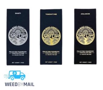 Gold Caps – Psilocybin Mushroom Chocolate Bar 3.5g (2 Options)