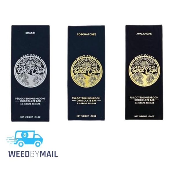 Gold Caps - Psilocybin Mushroom Chocolate Bar 3.5g (2 Options)