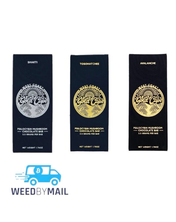 Gold Caps - Psilocybin Mushroom Chocolate Bar 3.5g (4 Options)