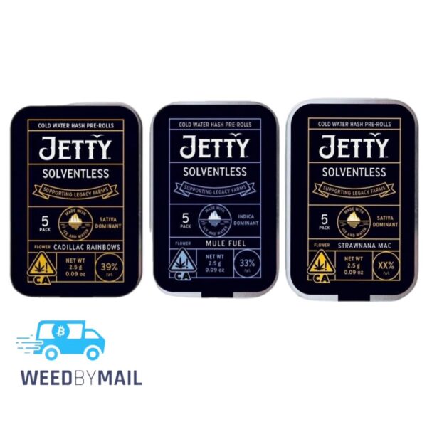 Jetty Cold Water Hash Infused Pre-Rolls 5pk (2.5G) (2 Options)
