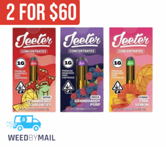 Jeeter – 1G Diamond Vape Cart 510 Thread (20 Options)