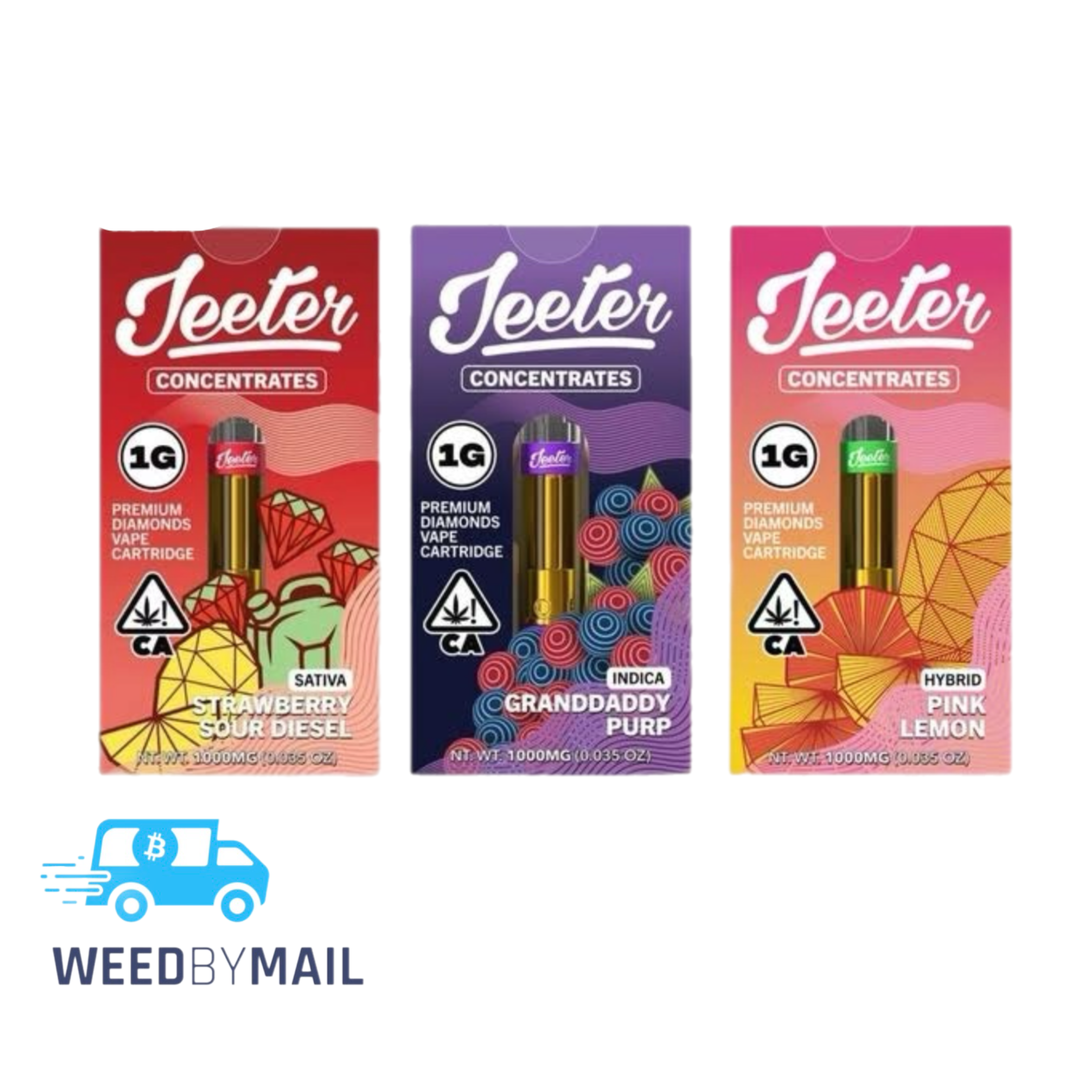 Jeeter - 1G Diamond Vape Cart 510 Thread (6 Options)