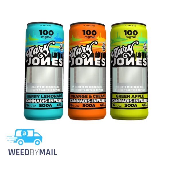 Mary Jones - 100mg (4pk) THC Soda (5 Options)
