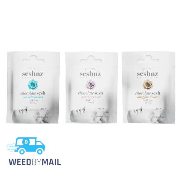 SESHNZ - 2500mg Mushroom Chocolate Half Bar
