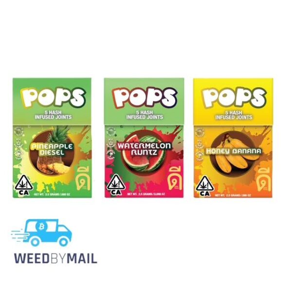 Pops  - Hash Infused Mini Pre-Rolls 5pk (2.5G) (3 Options)