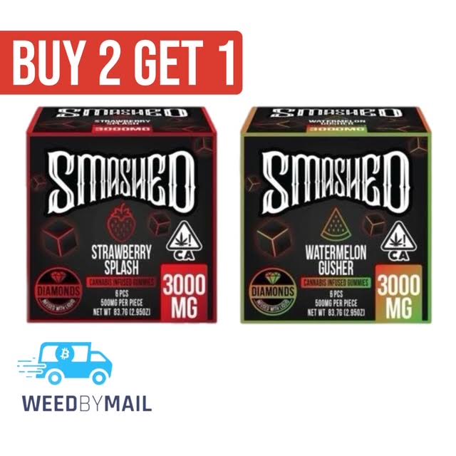 Smashed - 3,000mg Liquid Diamond Infused Gummies (15 Options)