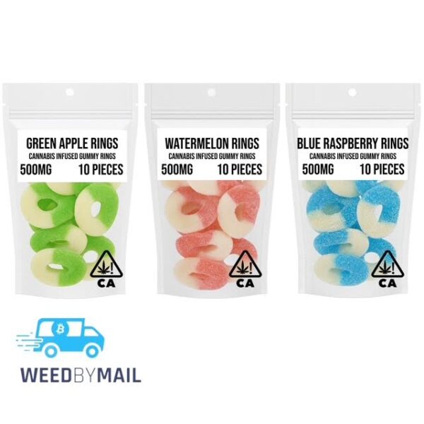 House Edibles - 500mg Cannabis Infused Gummy Rings (6 Options)
