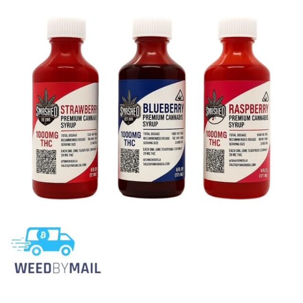 Smashed - 1,000mg (170mL) THC Syrup (5 Options)