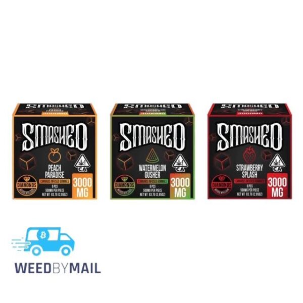 Smashed - 3,000mg Liquid Diamond Infused Gummies (15 Options)