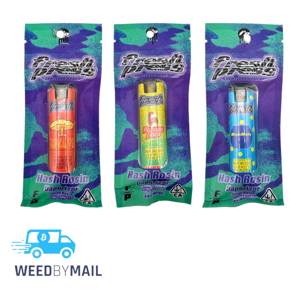 Fresh Press - .5G Solventless Hash Rosin Disposable Pen (7 Options)