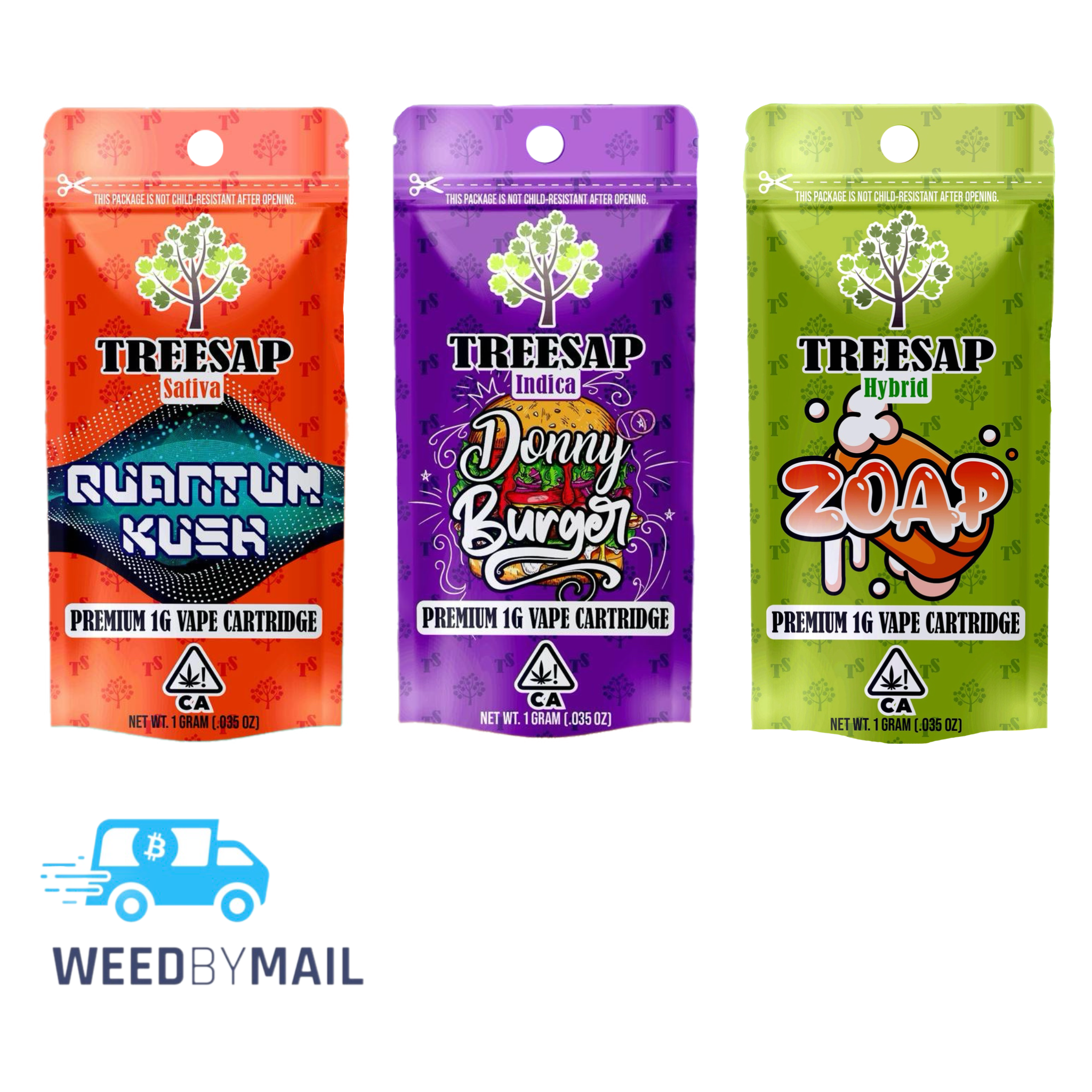 Treesap - 1G Vape Cart 510 Thread (9 Options)