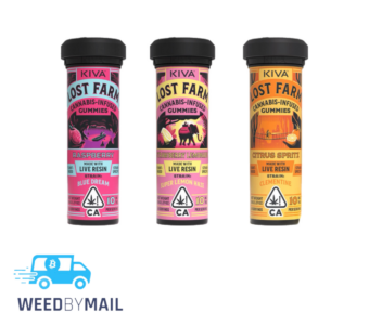 Kiva – 100mg Lost Farm Live Resin Gummies (4 Options)