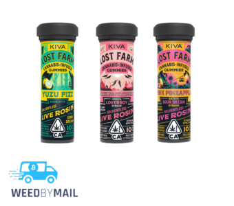 Kiva – 100mg Lost Farm Live Rosin Gummies (1 Option)
