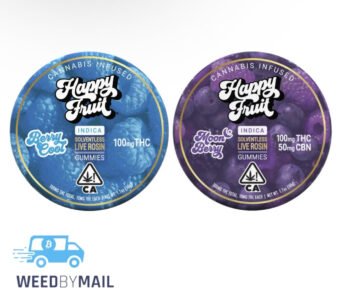 Happy Fruit – 100mg Solventless Live Rosin Gummies (4 Options)