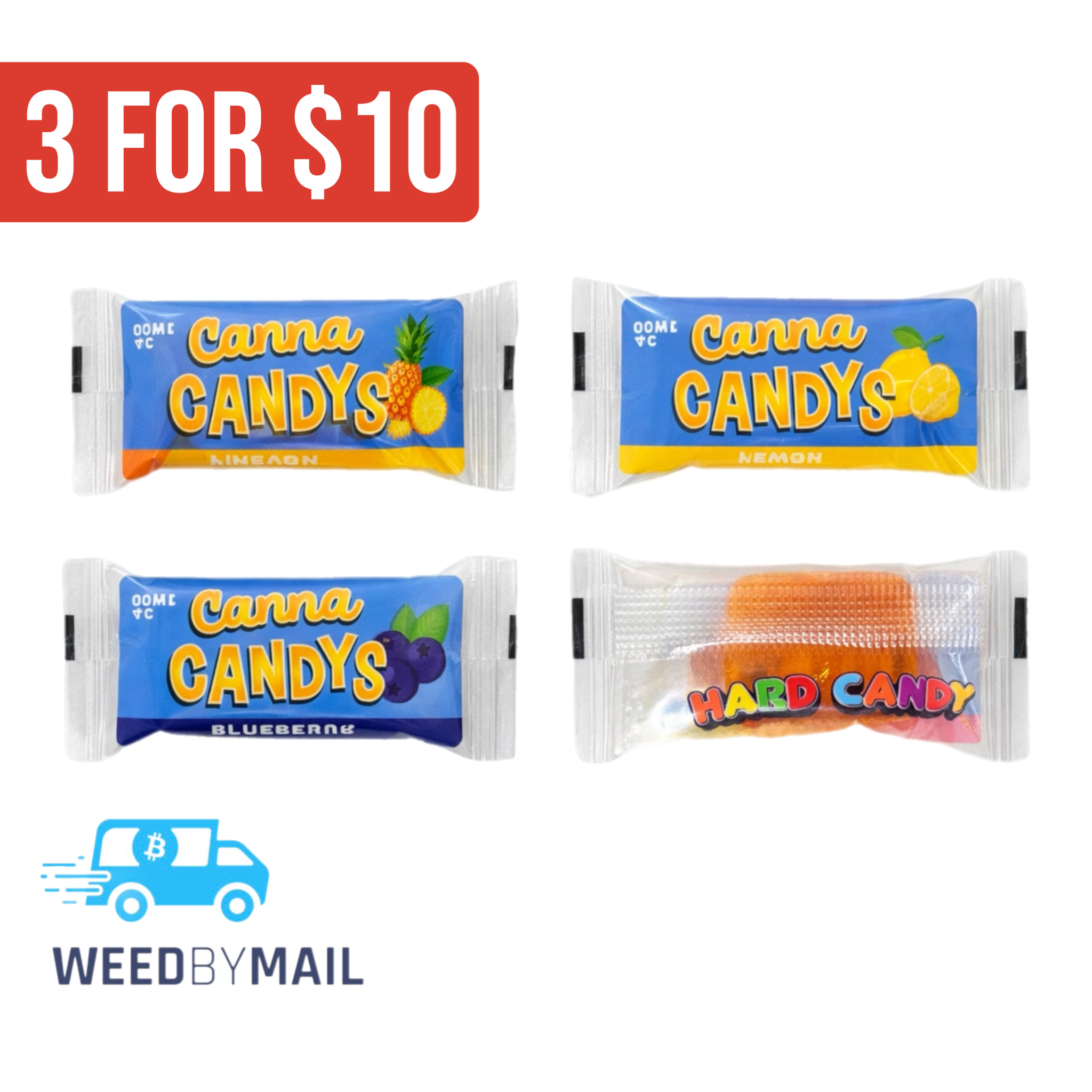 Canna Candy - 100mg Hard Candy (8 Options)