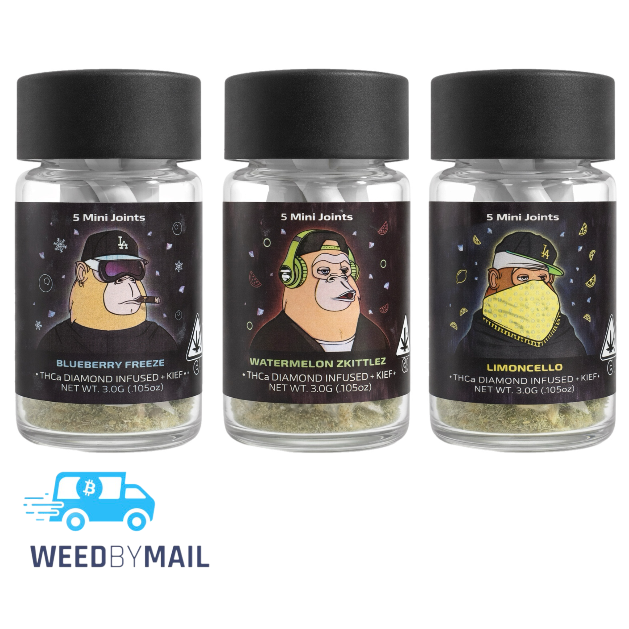 APE – Diamond Infused Mini Joints 5pk (3g) (7 Options)