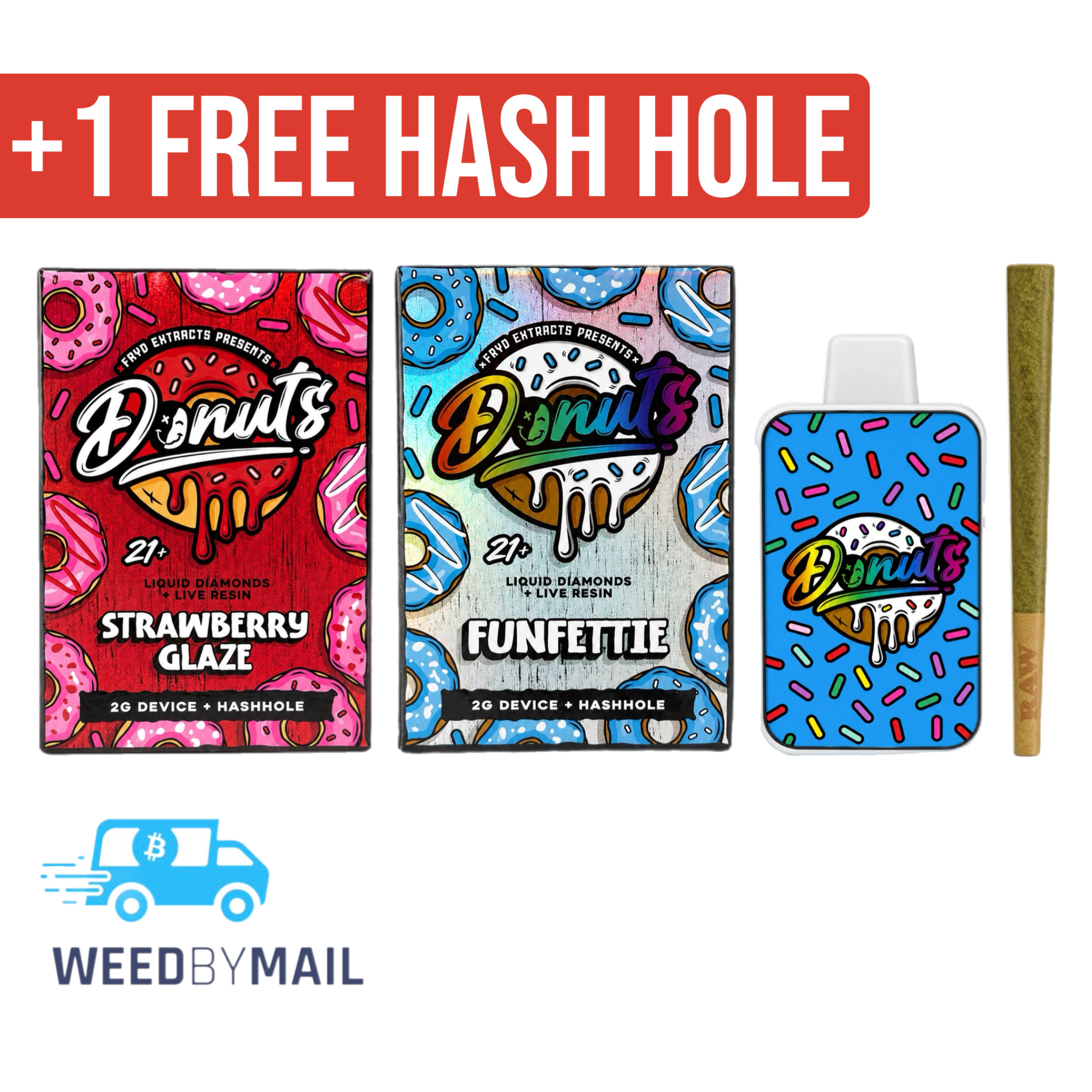 Fryd - 2G Donuts Liquid Diamonds Live Resin Disposable Pen (10 Options)