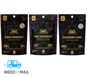 Heavy Hitters – 100mg Solventless Live Rosin Gummies (4 Options)