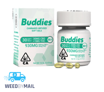 Buddies – 930mg Cannabis Infused Soft Gel Tabs (1 Option)