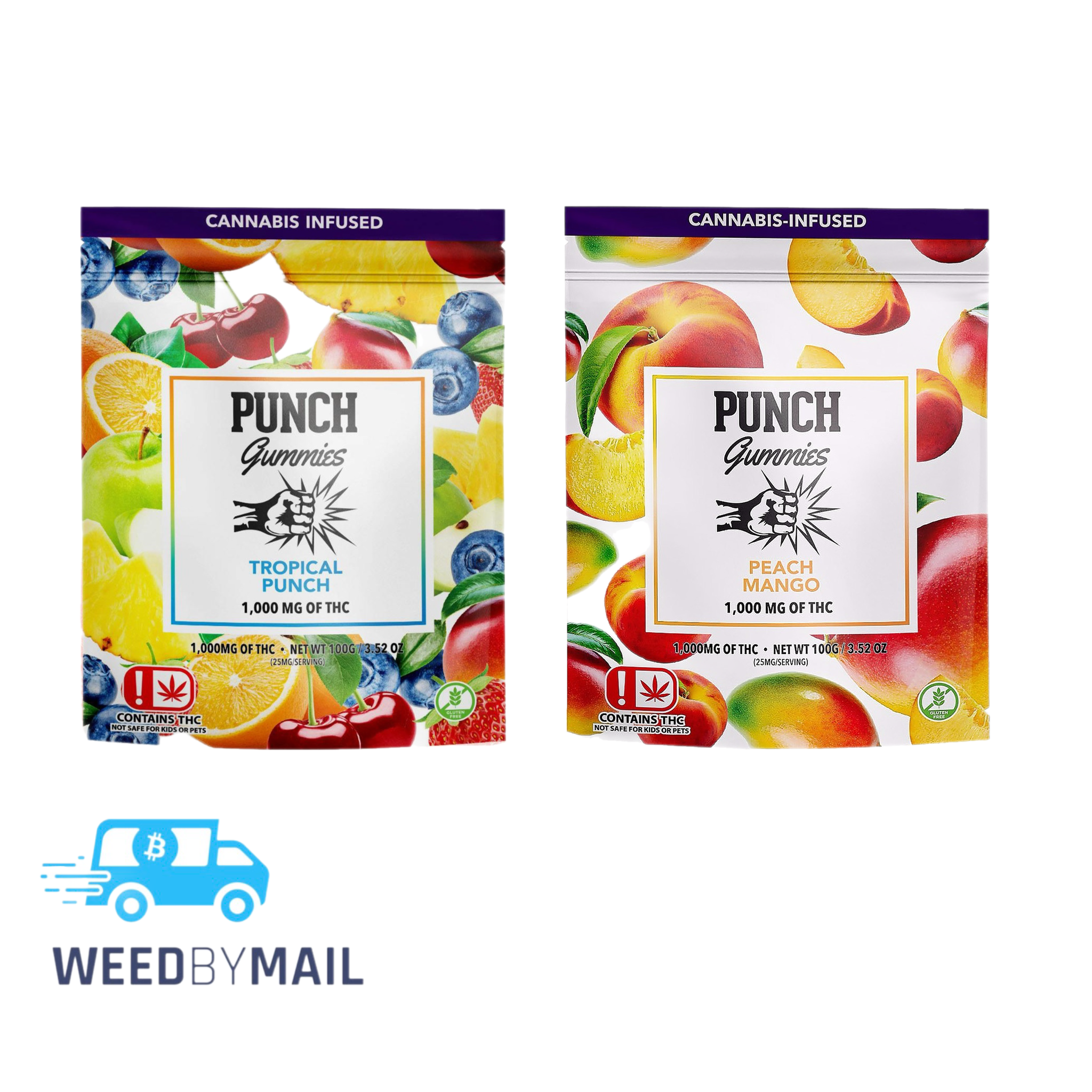 Punch Extracts - 1000mg Gummies (2 Options)