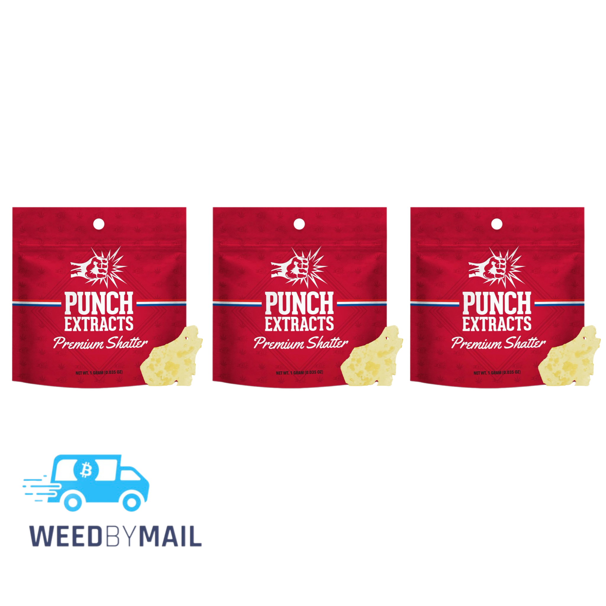 Punch Extracts - 1g BHO Shatter (6 Options)
