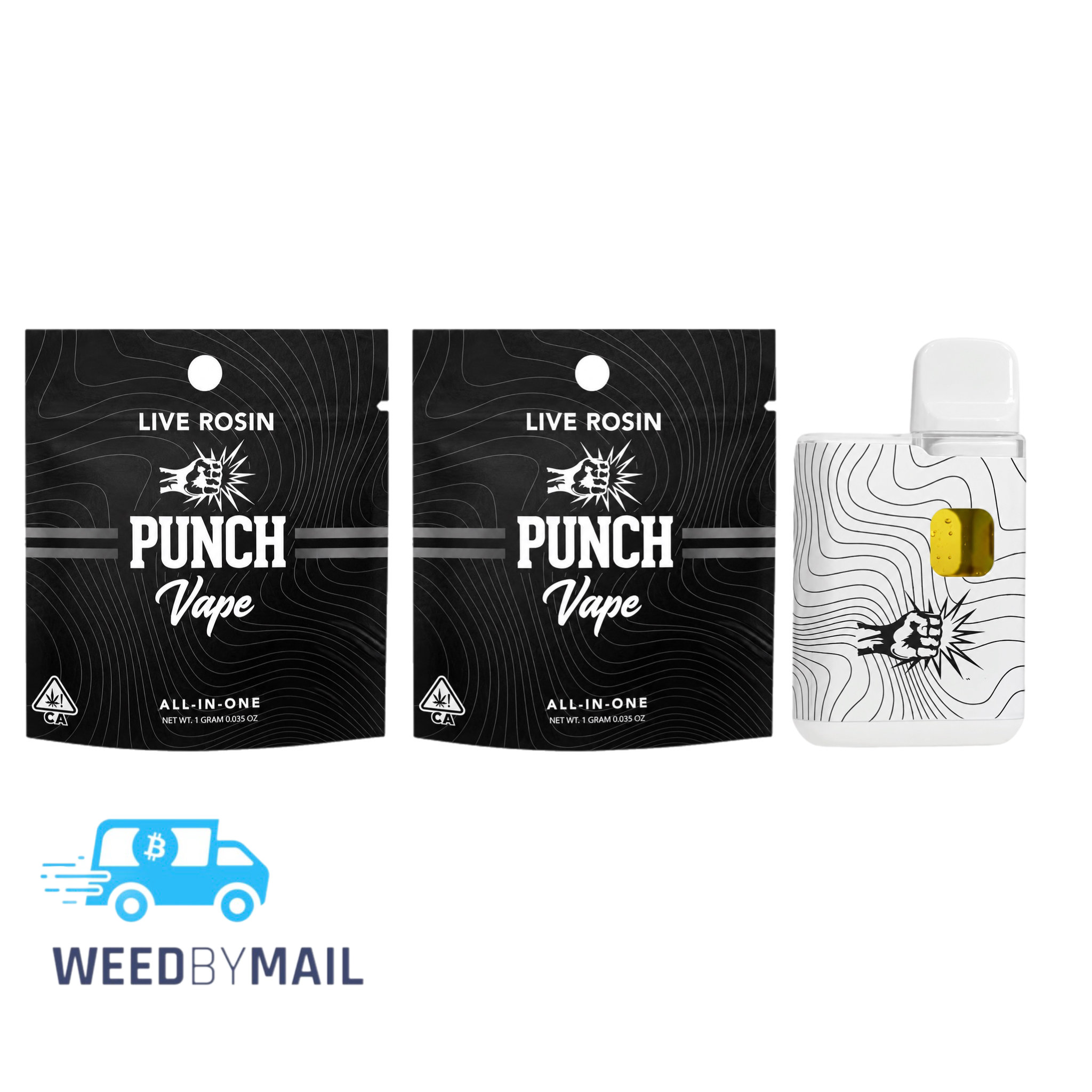 Punch Extracts - 1G Live Rosin Disposable Pen (10 Options)