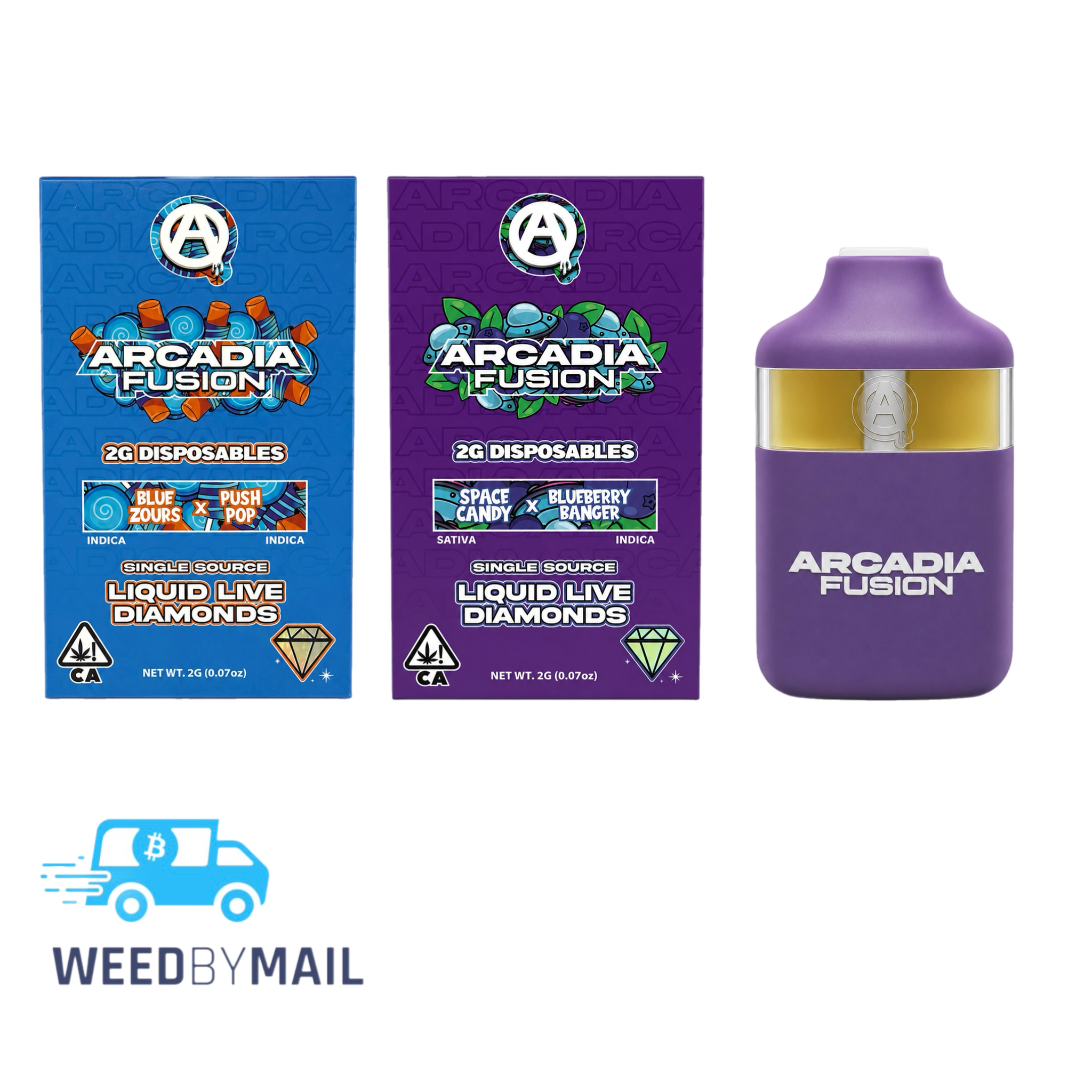 Arcadia Fusion - 2G Live Diamonds Disposable Pen (10 Options)