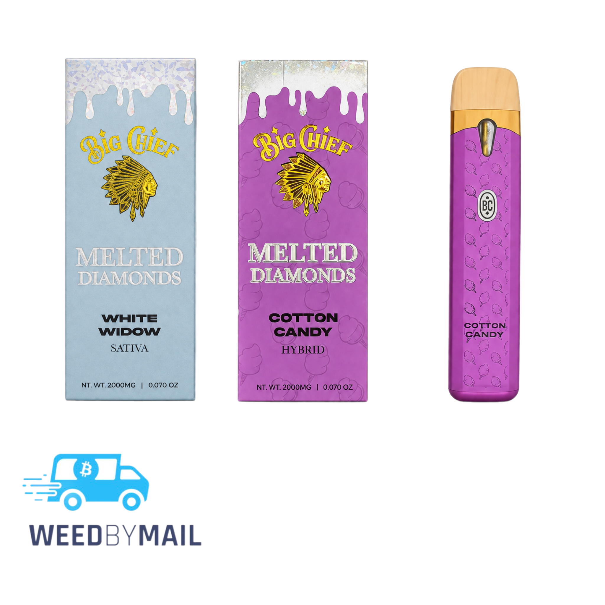 Big Chief - 2G Melted Diamond Disposable Pen (10 Options)