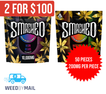 Smashed – 10,000mg Cannabis Infused Gummies (6 Options)