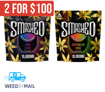 Smashed – 10,000mg Cannabis Infused Gummies (9 Options)
