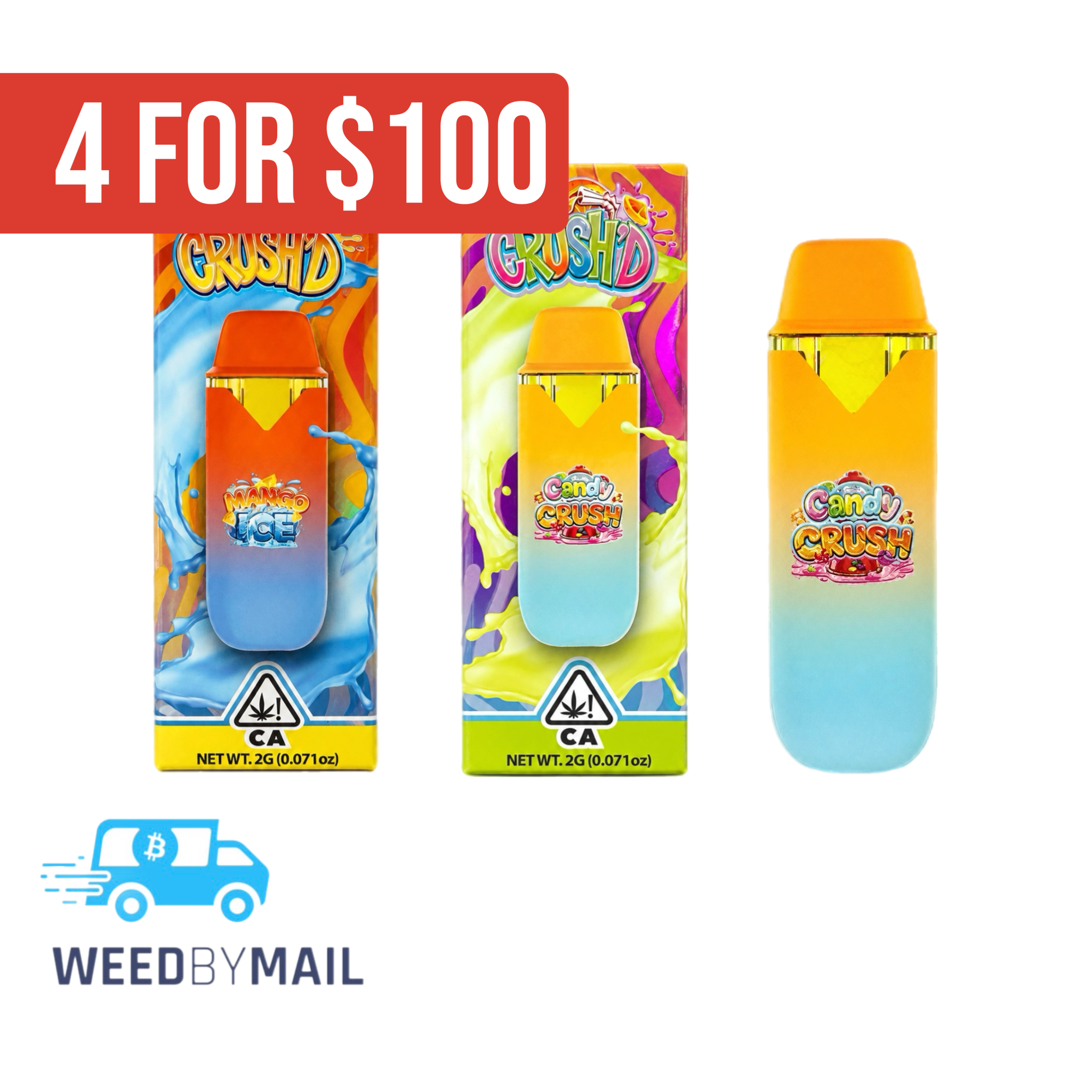 Crush'd - 2G Disposable Pen (10 Options)