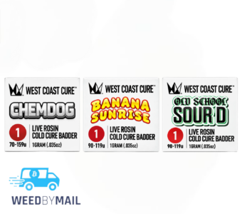 West Coast Cure – 1g Tier 1 Live Rosin Cold Cure Badder (2 Options)