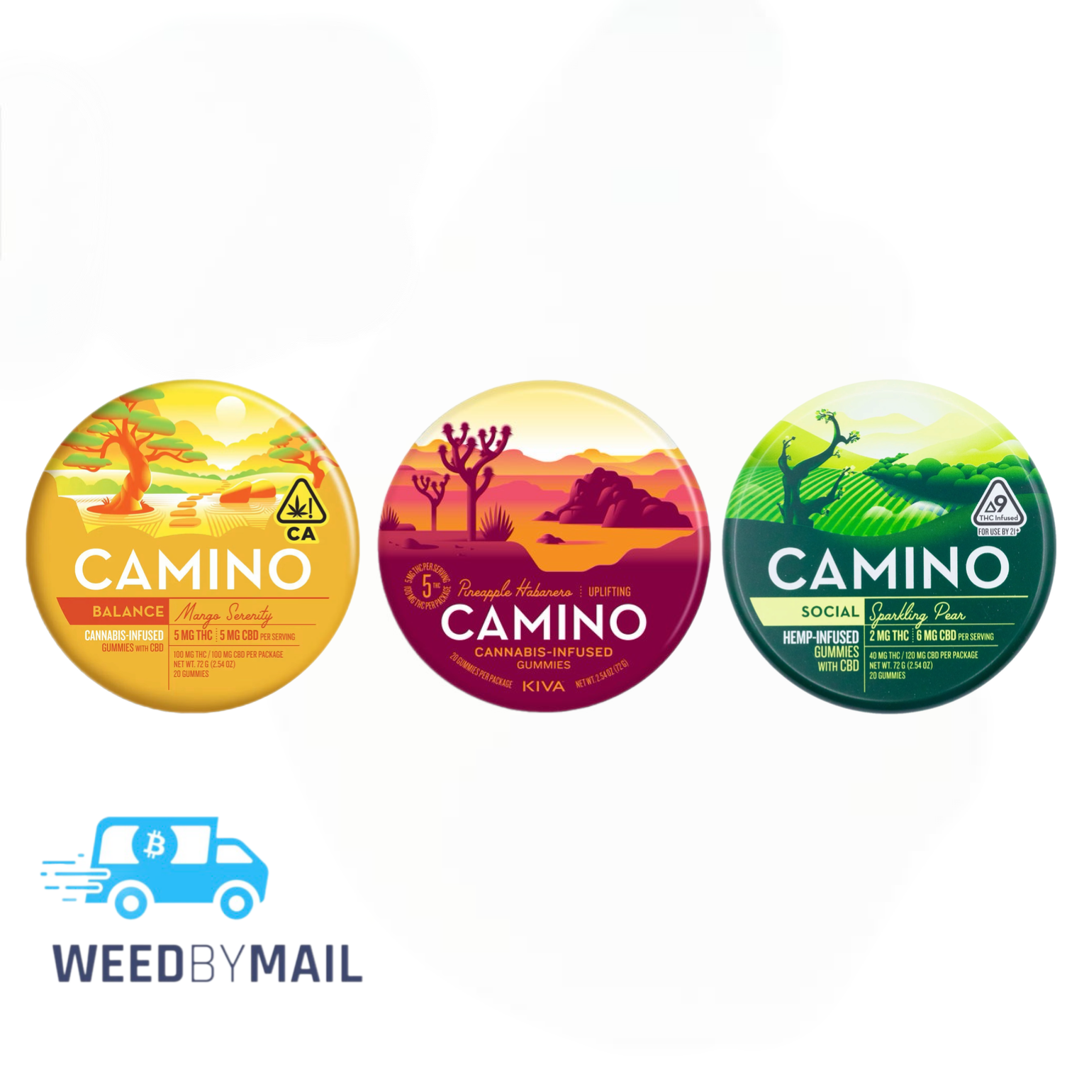 Kiva - 100mg Vegan Camino Gummies (7 Options)