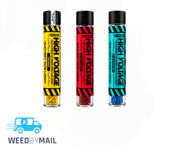High Voltage – 1.4g Live Resin Infused Colored Pre-Roll (5 Options)