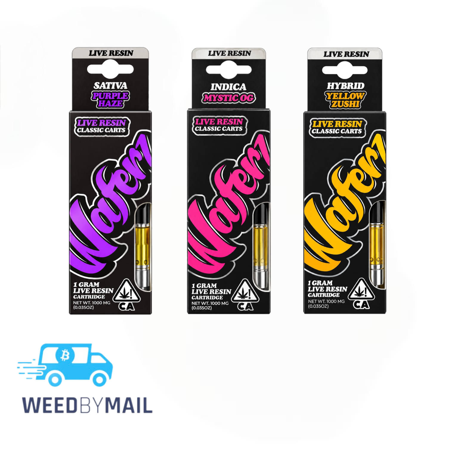 Waferz - 1G Live Resin Vape Cart 510 Thread (4 Options)