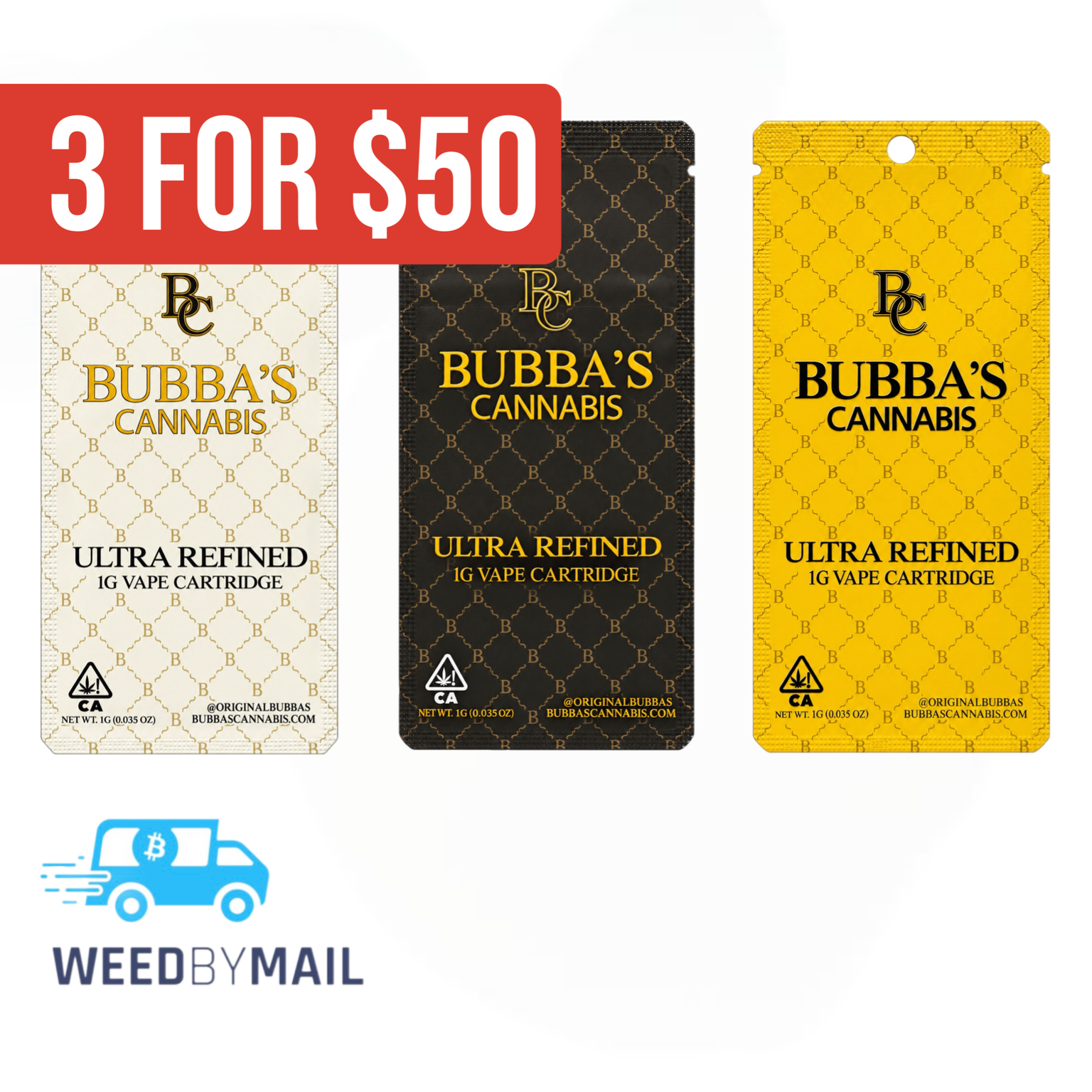 Bubba - 1G Vape Cart 510 Thread (8 Options)